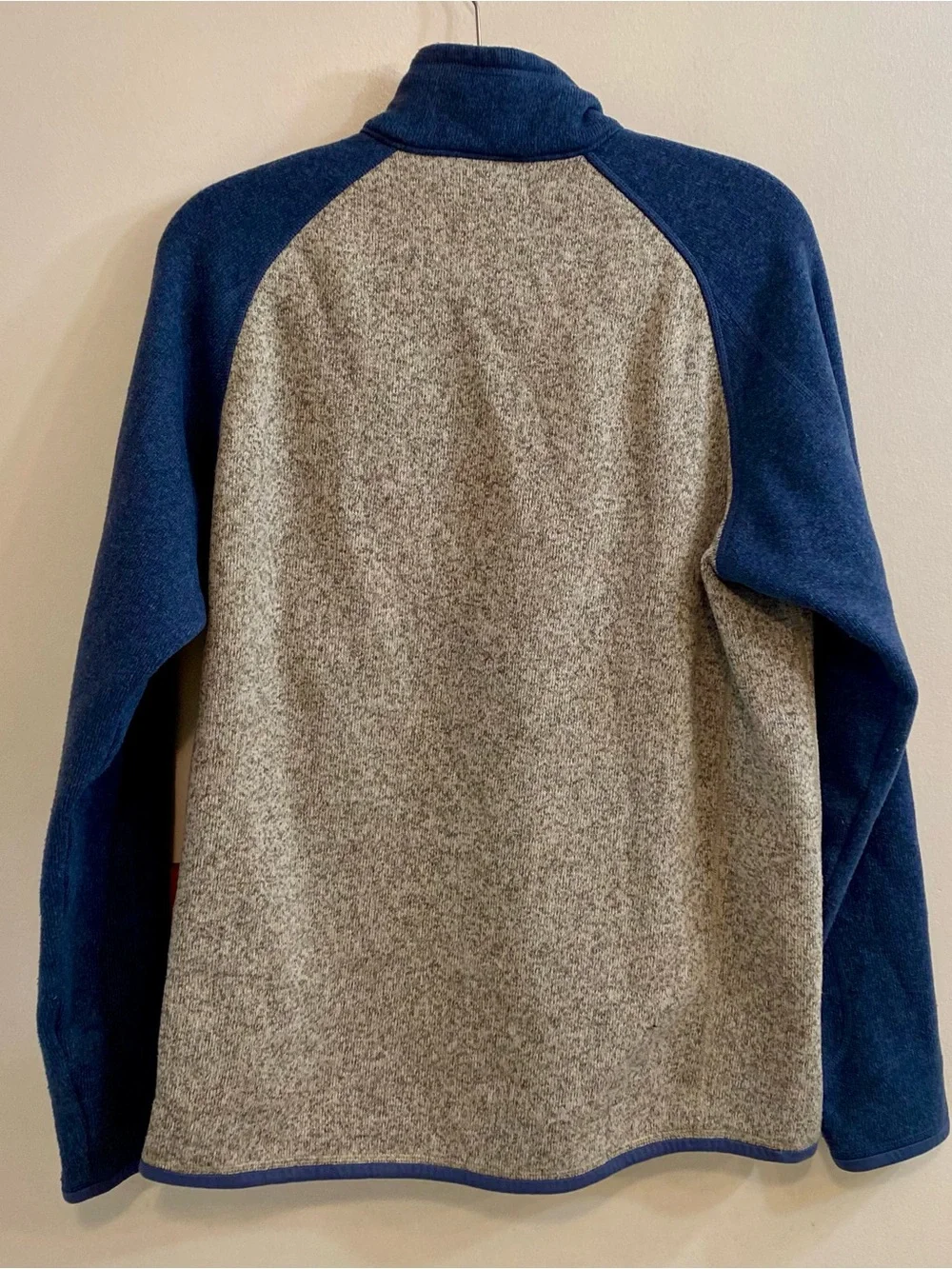 Patagonia Men's Better Sweater 1/4‎ Zip Fleece Pullover Grey Blue Sz L Outdoors